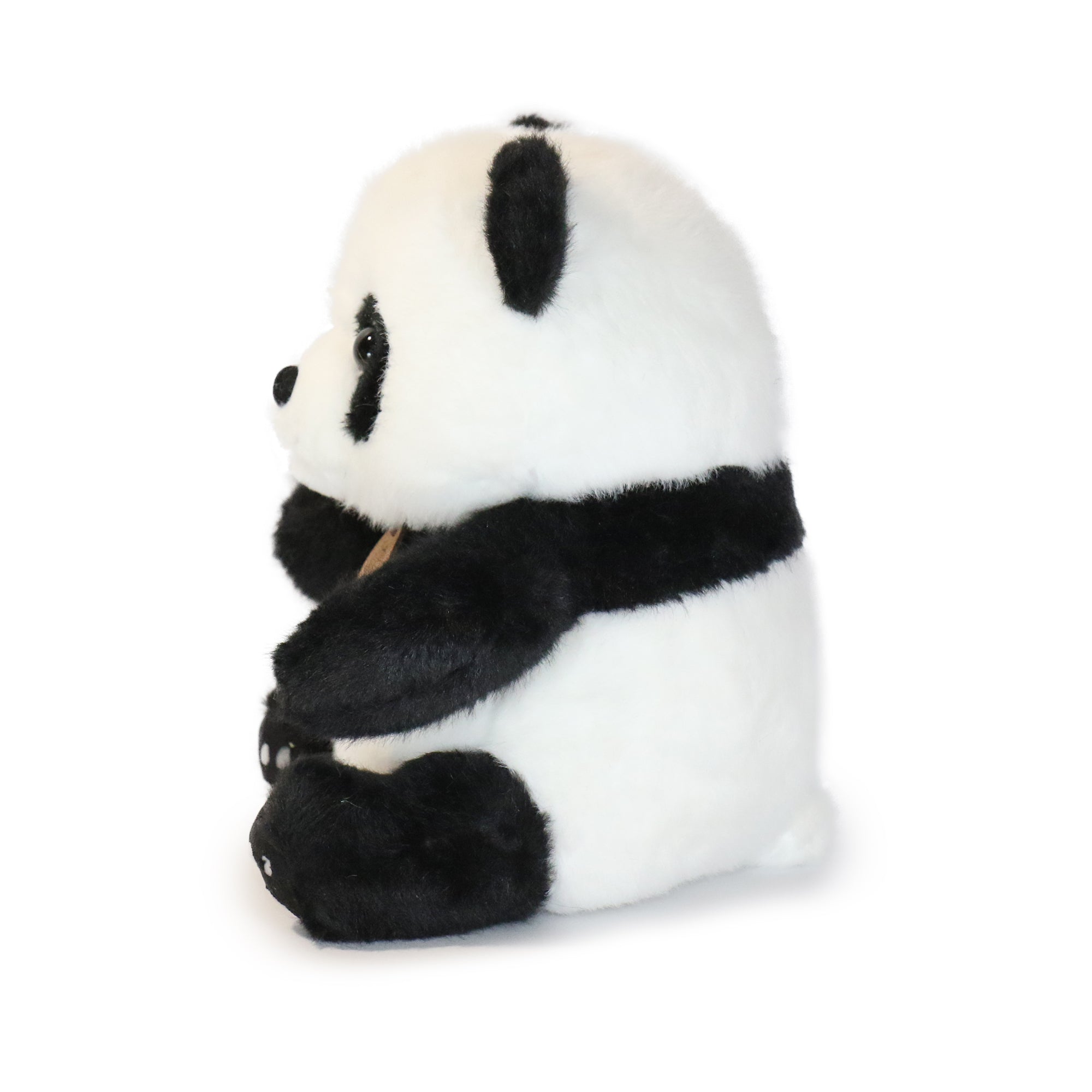10-Inch Black and White Ori Panda with Brown Panda Tag