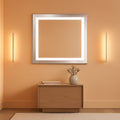 LED Backlit Mirror Chrome 30x24 Inch Vanity Mirror